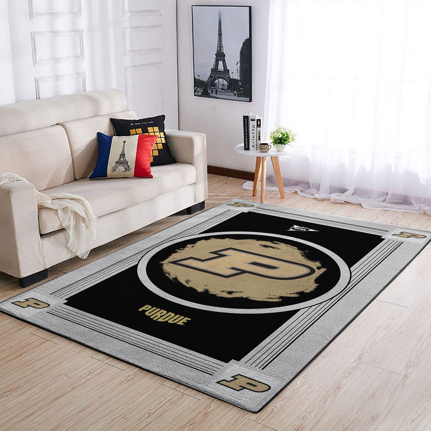 Purdue Boilermakers Ncaa Team Logo Nice Type 8427 Rug Living Room Home Decor Area Carpet