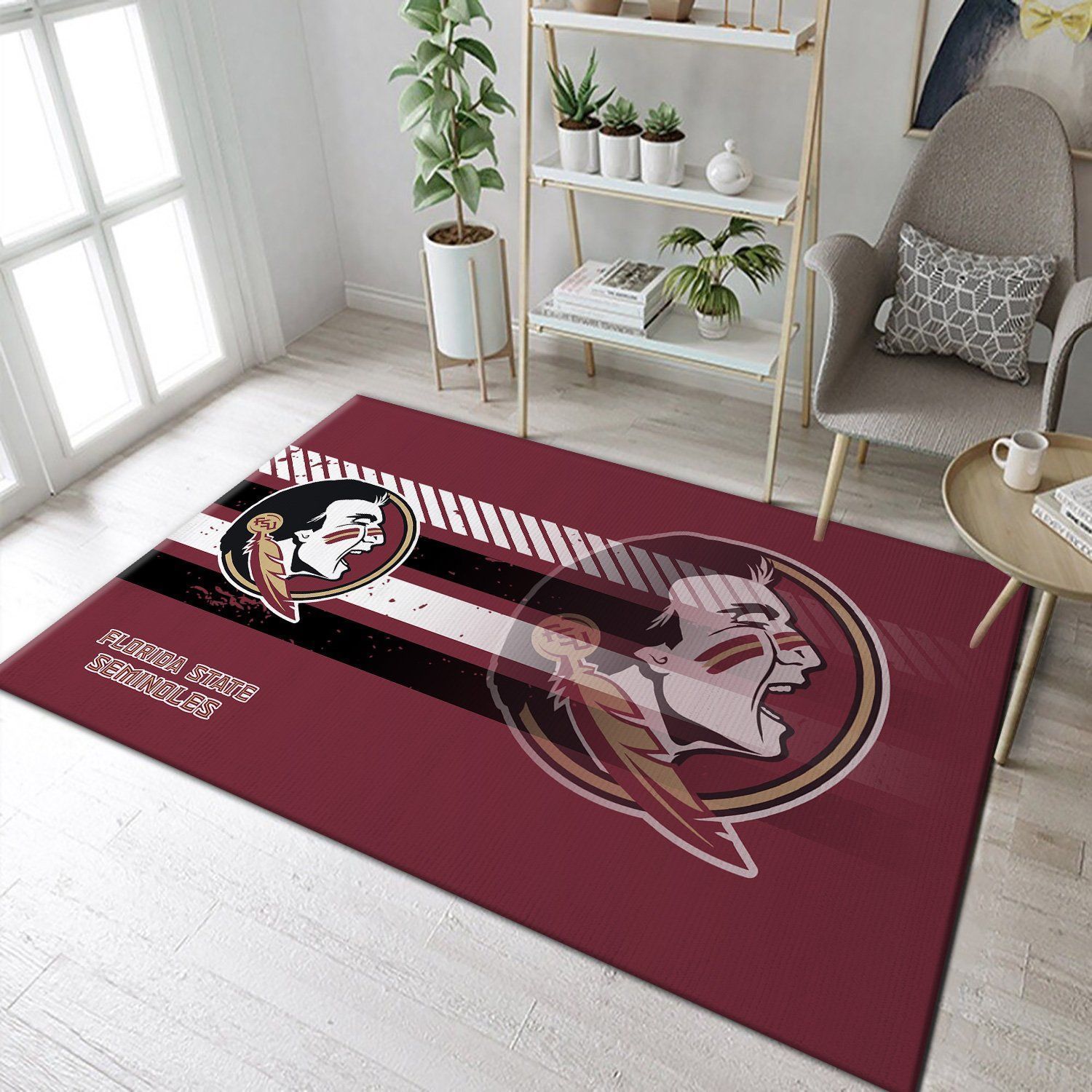 Florida State Seminoles Ncaa Custom Type 8435 Rug Home Decor Living Room Area Carpet