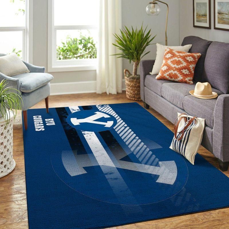 Byu Cougars Ncaa Custom Type 8439 Rug Home Decor Living Room Area Carpet