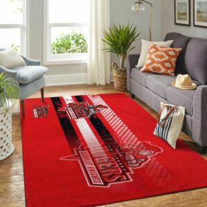 Rutgers Scarlet Knights Ncaa Custom Type 8677 Rug Area Carpet Home Decor Living Room