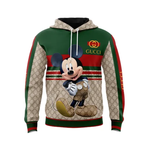 Gucci Mickey Mouse Type 571 Hoodie Outfit Fashion Brand Luxury