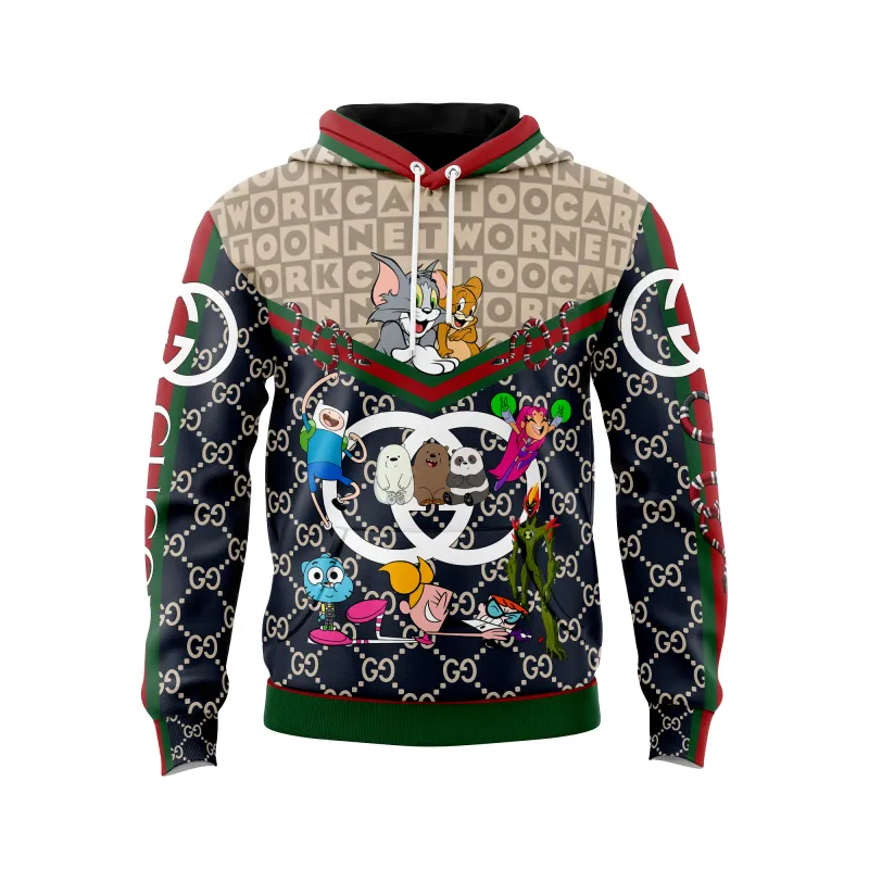 Gucci Tom & Jerry Cartoon Type 514 Hoodie Outfit Fashion Brand Luxury