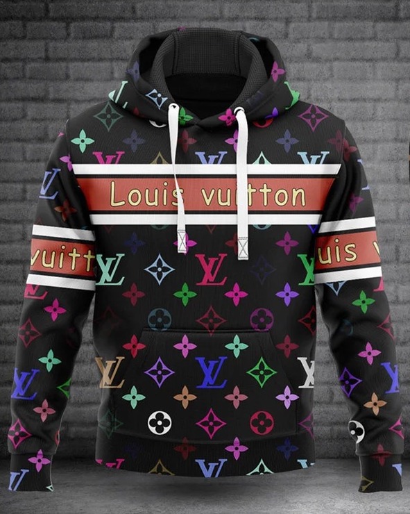 Louis Vuitton Multicolor Type 370 Luxury Hoodie Outfit Fashion Brand