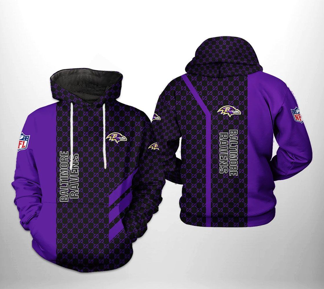 Gucci Baltimore Ravens Nfl Type 331 Hoodie Outfit Luxury Fashion Brand