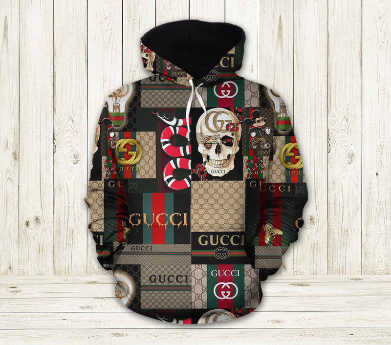 Gucci Skull Type 282 Hoodie Outfit Fashion Brand Luxury