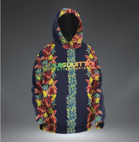 Louis Vuitton Flowers Type 264 Hoodie Outfit Fashion Brand Luxury