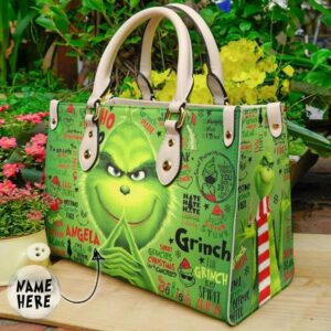 The Grinch White Women Leather Hand Bag