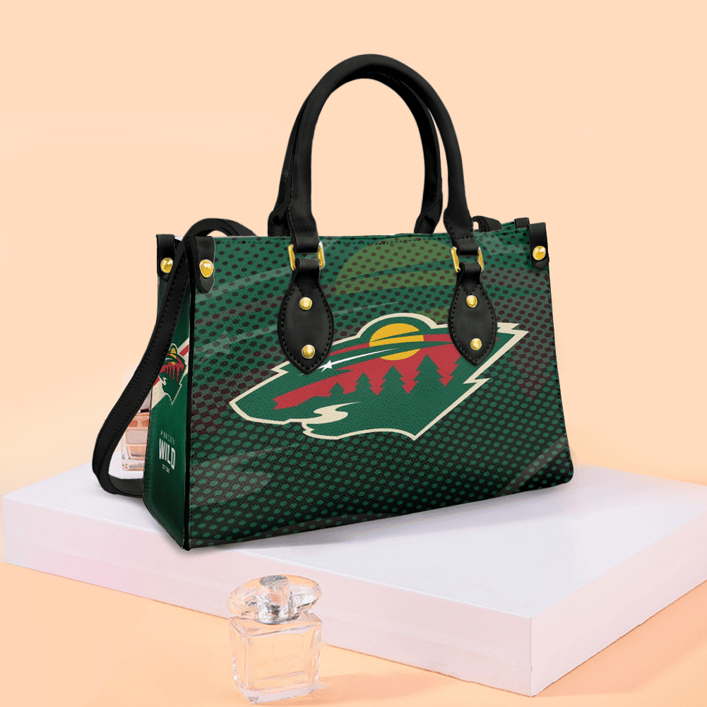 Minnesota Wild 1 Women Leather Hand Bag