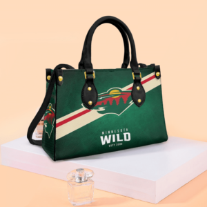 Minnesota Wild 3 Women Leather Hand Bag