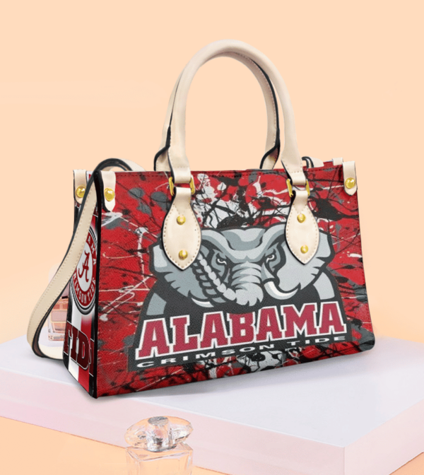 Alabama Crimson Tide 2 Women Leather Hand Bag