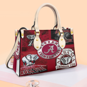 Alabama Crimson Tide 5 Women Leather Hand Bag