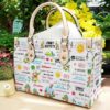 Jimmy Buffett Lover White Women Leather Hand Bag