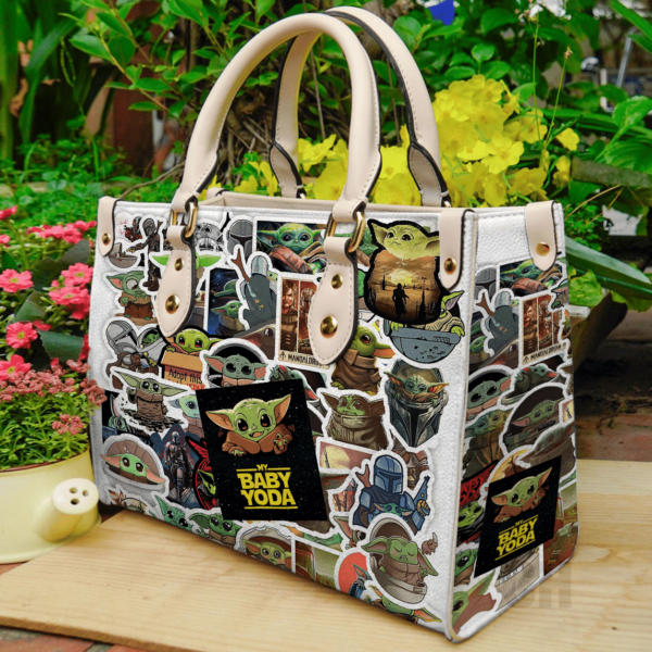 Baby Yoda Women Leather Hand Bag