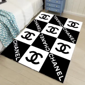 Chanel Rectangle Rug Door Mat Fashion Brand Area Carpet Home Decor Luxury