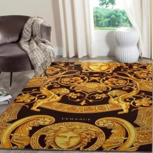 Versace Rectangle Rug Home Decor Fashion Brand Area Carpet Door Mat Luxury