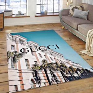 Gucci Vintage Rectangle Rug Home Decor Area Carpet Fashion Brand Door Mat Luxury