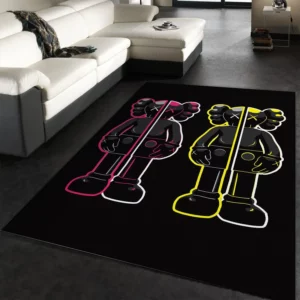 Kaws Rectangle Rug Area Carpet Fashion Brand Home Decor Luxury Door Mat