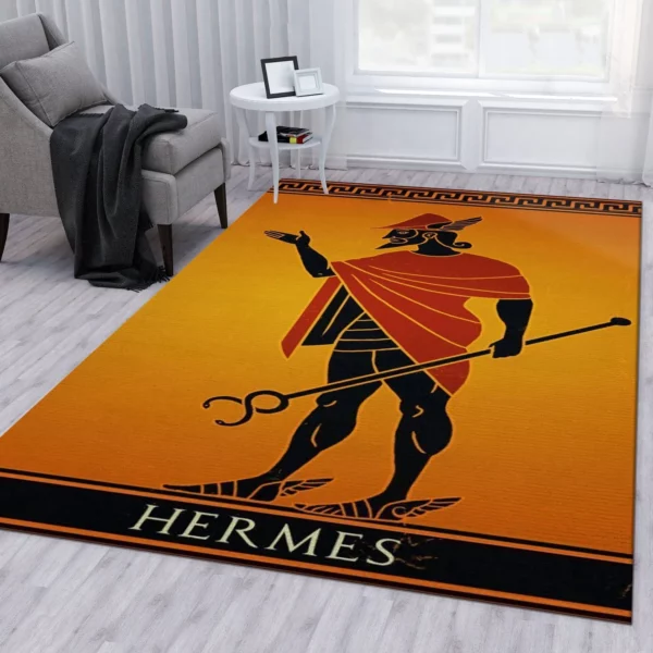 Hermes Rectangle Rug Home Decor Fashion Brand Luxury Area Carpet Door Mat