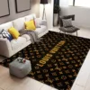 Louis Vuitton Golden Rectangle Rug Door Mat Fashion Brand Area Carpet Home Decor Luxury