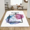 Chanel No Perfume Rectangle Rug Area Carpet Fashion Brand Luxury Home Decor Door Mat