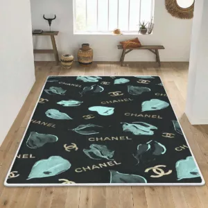 Chanel Lips Hearts Rectangle Rug Fashion Brand Home Decor Door Mat Area Carpet Luxury