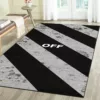 Off-White Rectangle Rug Door Mat Area Carpet Luxury Home Decor Fashion Brand