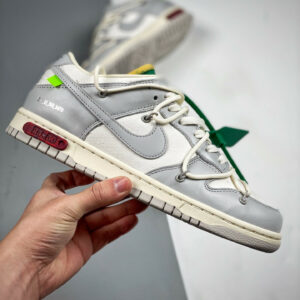 Off-White x Nike Dunk Low 25 of 50 Sail Neutral Grey Pale Ivory For Sale