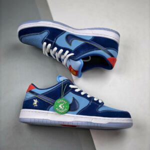 Why So Sad x Nike SB Dunk Low Coastal Blue Light Blue-Yellow-Red DX5549-400 For Sale