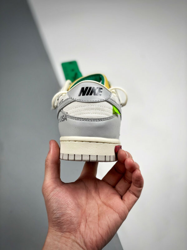 Off-White x Nike Dunk Low 25 of 50 Sail Neutral Grey Pale Ivory For Sale