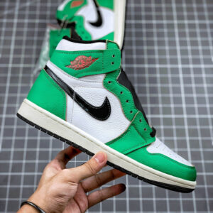 Air Jordan 1 High OG Lucky Green White-Sail-Black For Sale