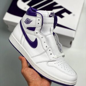 Air Jordan 1 High OG White Court Purple For Sale