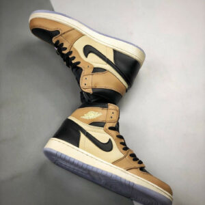 Air Jordan 1 High Premium Fossil Black Fossil-Pale Ivory On Sale