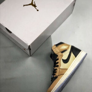 Air Jordan 1 High Premium Fossil Black Fossil-Pale Ivory On Sale