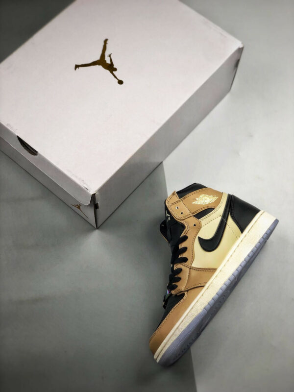 Air Jordan 1 High Premium Fossil Black Fossil-Pale Ivory On Sale