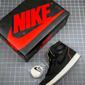 Air Jordan 1 High Zoom Crater Black Wolf Grey-Flash Crimson