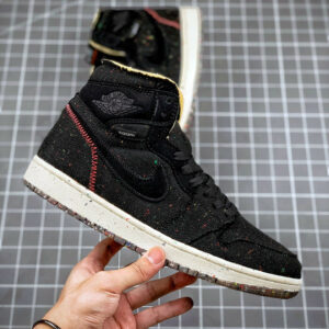 Air Jordan 1 High Zoom Crater Black Wolf Grey-Flash Crimson