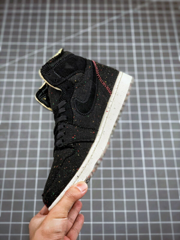 Air Jordan 1 High Zoom Crater Black Wolf Grey-Flash Crimson