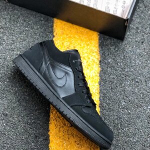 Air Jordan 1 Low Triple Black 553558-056 On Sale