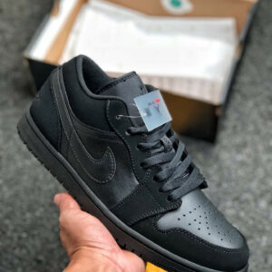 Air Jordan 1 Low Triple Black 553558-056 On Sale