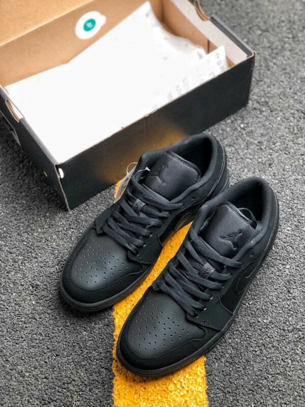 Air Jordan 1 Low Triple Black 553558-056 On Sale