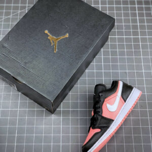 Air Jordan 1 Low Dark Smoke Grey White-Pink Quartz For Sale