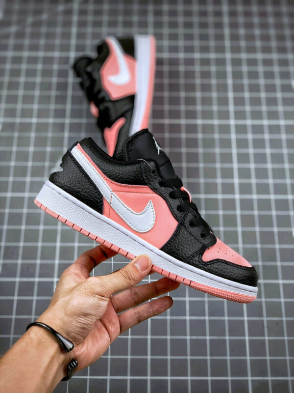 Air Jordan 1 Low Dark Smoke Grey White-Pink Quartz For Sale