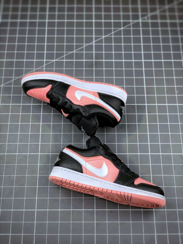 Air Jordan 1 Low Dark Smoke Grey White-Pink Quartz For Sale