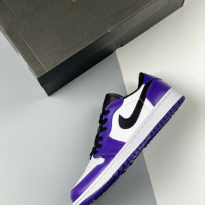 Air Jordan 1 Low Golf White Court Purple-University Red-Black For Sale