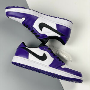 Air Jordan 1 Low Golf White Court Purple-University Red-Black For Sale