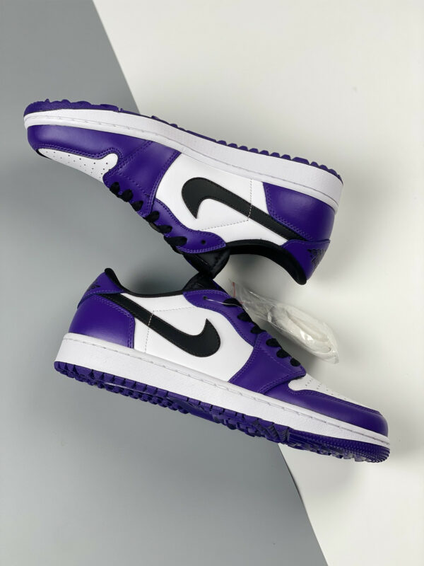 Air Jordan 1 Low Golf White Court Purple-University Red-Black For Sale