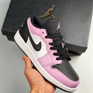 Air Jordan 1 Low Light Arctic Pink Black White For Sale