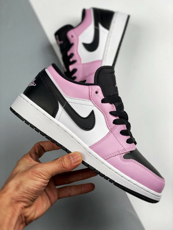 Air Jordan 1 Low Light Arctic Pink Black White For Sale