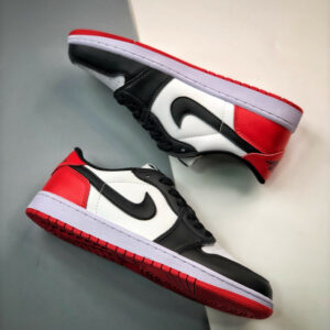 Air Jordan 1 Low OG Black Toe White Black-Varsity Red CZ0790-106 For Sale