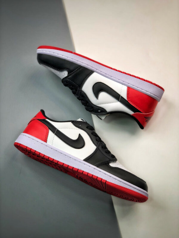 Air Jordan 1 Low OG Black Toe White Black-Varsity Red CZ0790-106 For Sale